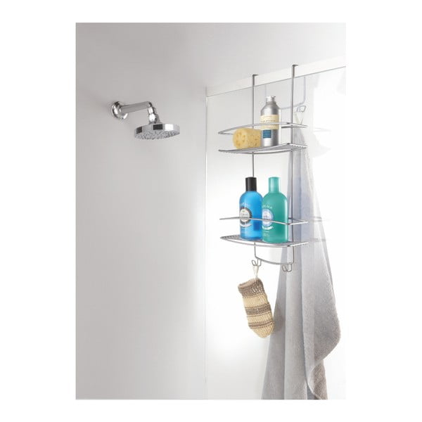 Pakabinama lentyna 2 aukštų vonios kambariui Metaltex Onda-image-1