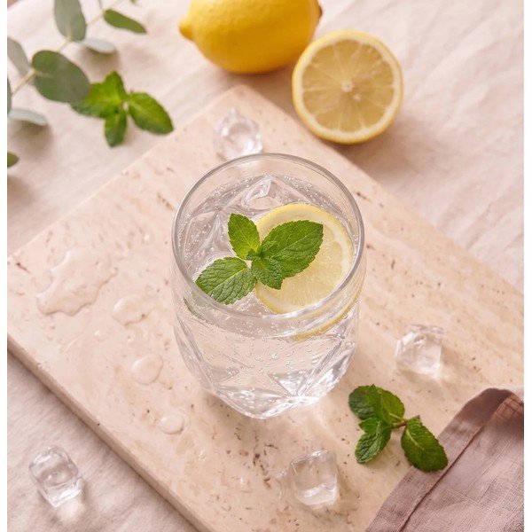 Iš borosilikatinio stiklo stiklinės 6 vnt. 400 ml Geo – Vialli Design-image-2