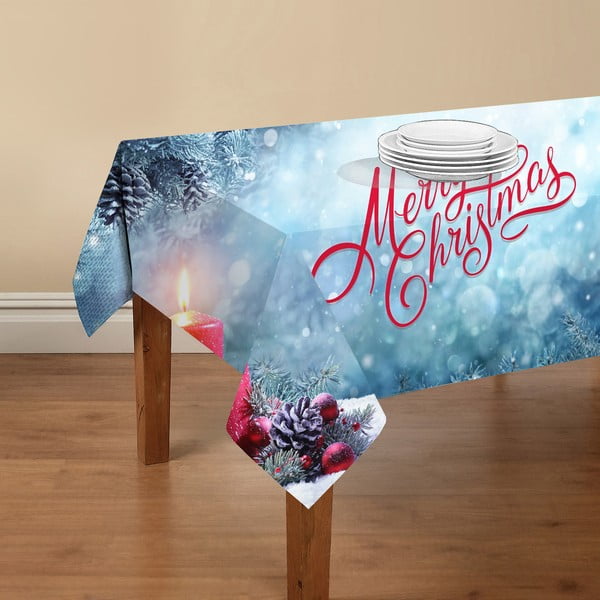 Crido Consulting Linksmų Kalėdų staltiesė, 140 x 140 cm