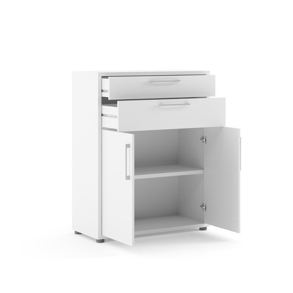 Modulinės lentynos dalis baltos spalvos 84x105 cm Prima – Tvilum-image-4