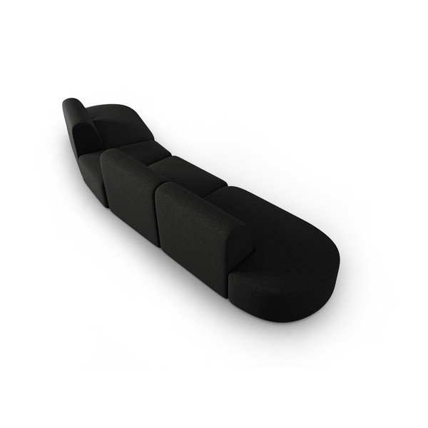 Sofa juodos spalvos 412 cm Shane – Micadoni Home-image-3