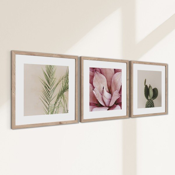 Spausdinti paveikslai su rėmeliu 3 vnt. 30x30 cm Fresh – Styler-image-3