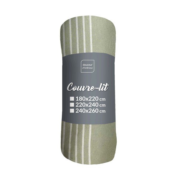 Žalios spalvos lovatiesė 220x240 cm Adele – douceur d'intérieur