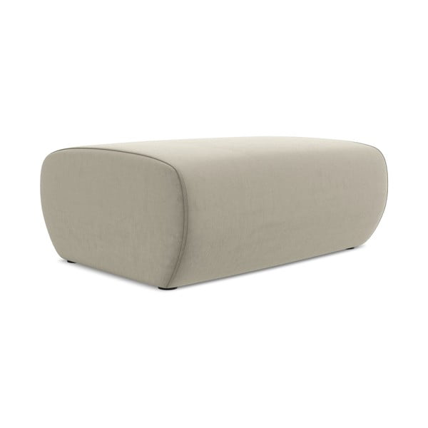 Smėlio spalvos iš velveto taburetė Kapua – Makamii-image-2