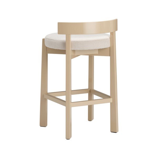 Smėlio spalvos iš audinio baro taburetė (sėdynės aukštis 66 cm) Hugg – Ellos Home-image-4