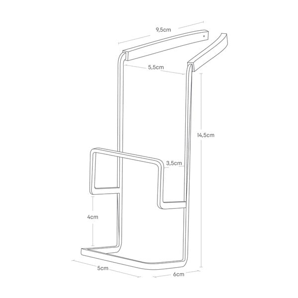 Pakabinamas iš metalo kempinės laikiklis Tower – YAMAZAKI-image-4