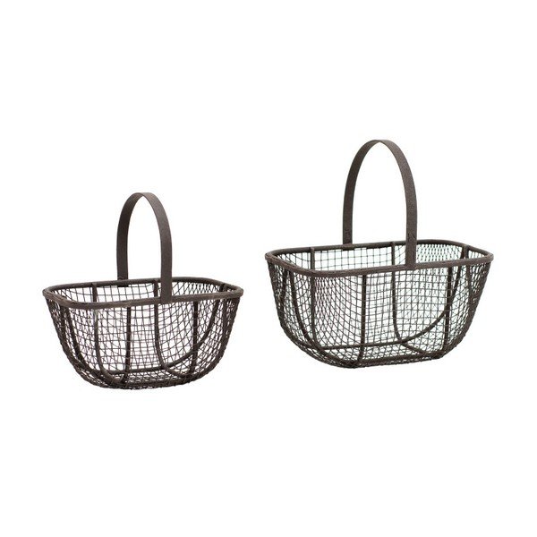 2 juodų krepšių rinkinys Esschert Design Daria