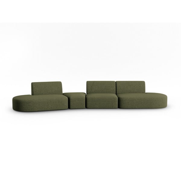 Sofa žalios spalvos 412 cm Shane – Micadoni Home
