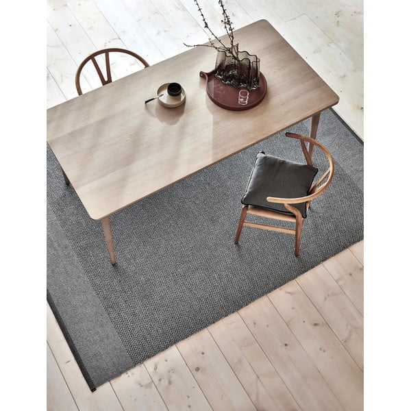 Antracito spalvos lauko ir vidaus kilimas 140x200 cm Edit Charcoal – Pappelina-image-1