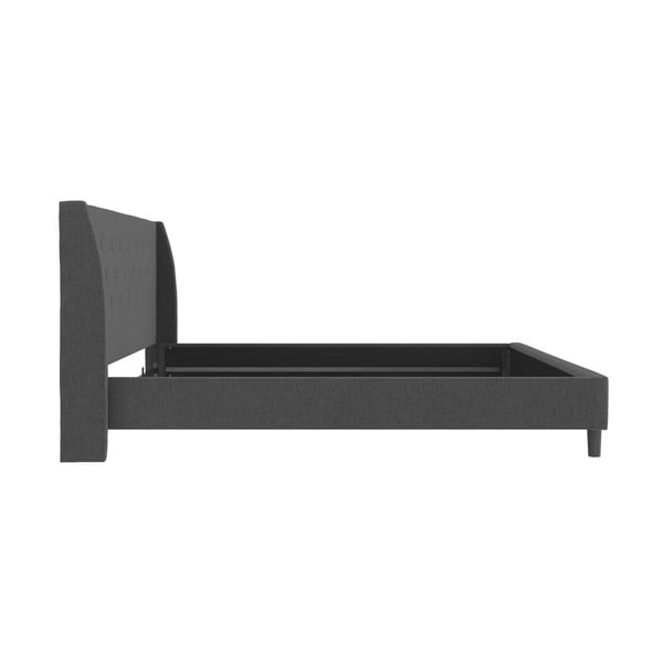 Dvigulė lova tamsiai pilkos spalvos audiniu dengta 180x200 cm Her Majesty – Støraa-image-4