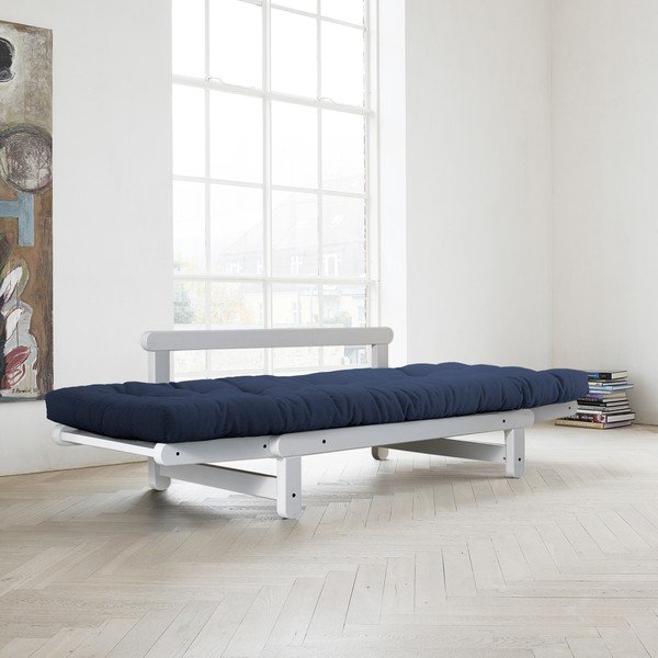 Sofa "Beat", balta / tamsiai mėlyna-image-2