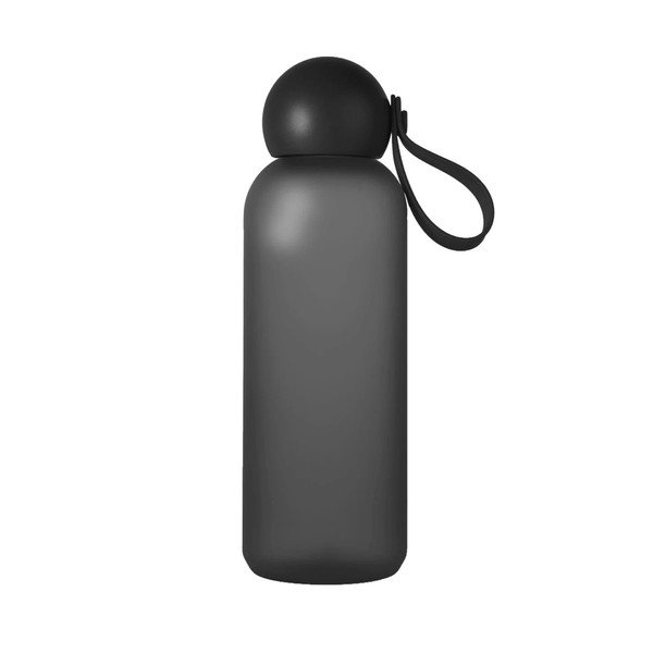 Juodos spalvos iš perdirbto plastiko butelis Kelioninis buteliukas 650 ml Tom – Sagaform