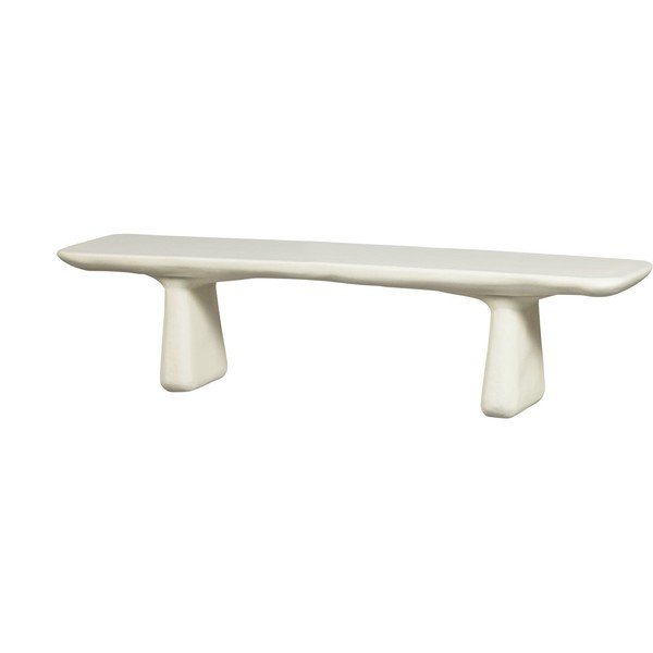 Dramblio kaulo spalvos plastikinis sodo suoliukas Loggia – WOOOD-image-2