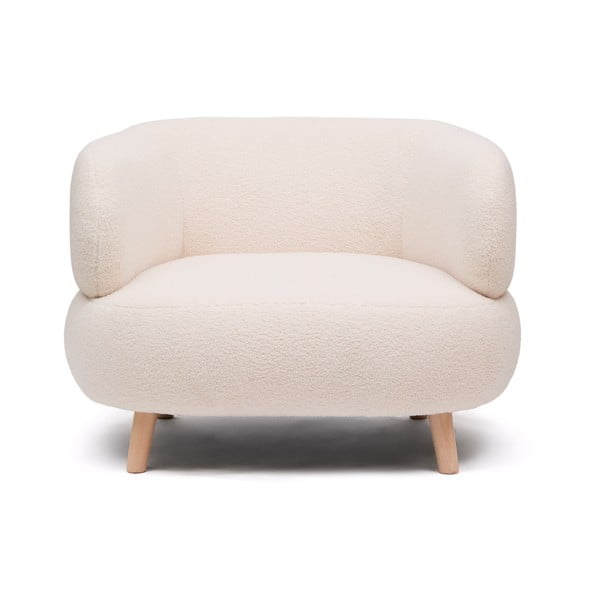 Smėlio spalvos iš boucle krėslas Luisa – Kave Home