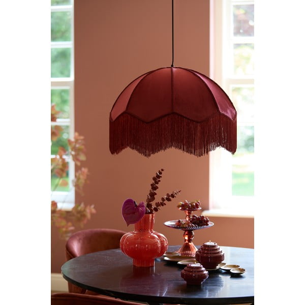 Kabantis šviestuvas bordo spalvos ø 50 cm su tekstiliniu gaubtu Malacia – Light & Living-image-2