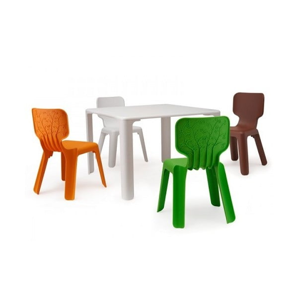 Vaikiška rudos spalvos sudedama kėdutė "Magis Alma-image-2