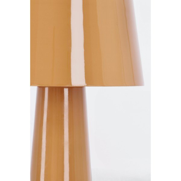 Oranžinės spalvos iš metalo stalinis šviestuvas LED (aukštis 51 cm) su metaliniu gaubtu Turner – Bizzotto-image-3