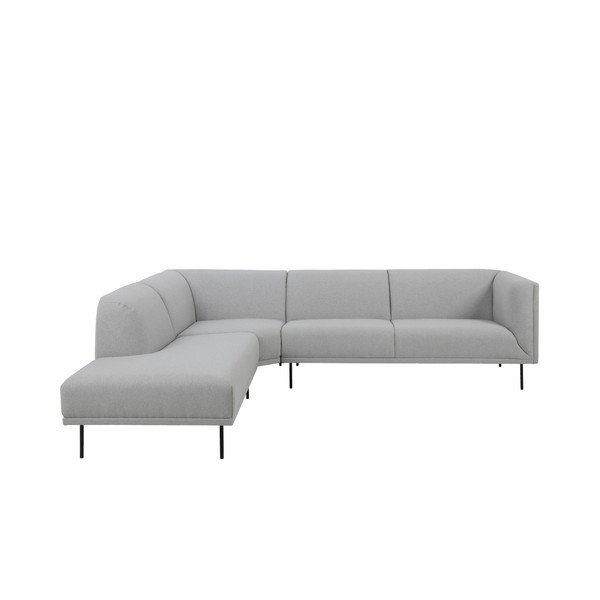 Šviesiai pilka "Actona Nevada" kampinė sofa, kairysis kampas-image-1