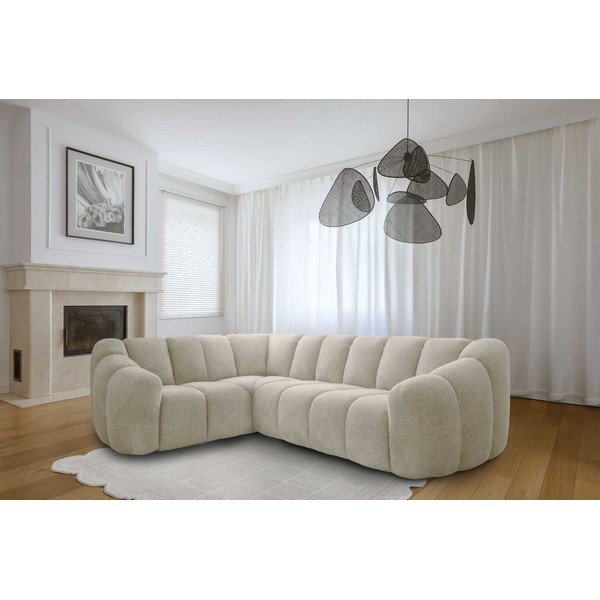 Smėlio spalvos kampinė sofa (su kairiuoju kampu/„L“ formos) Shell – Miuform-image-1