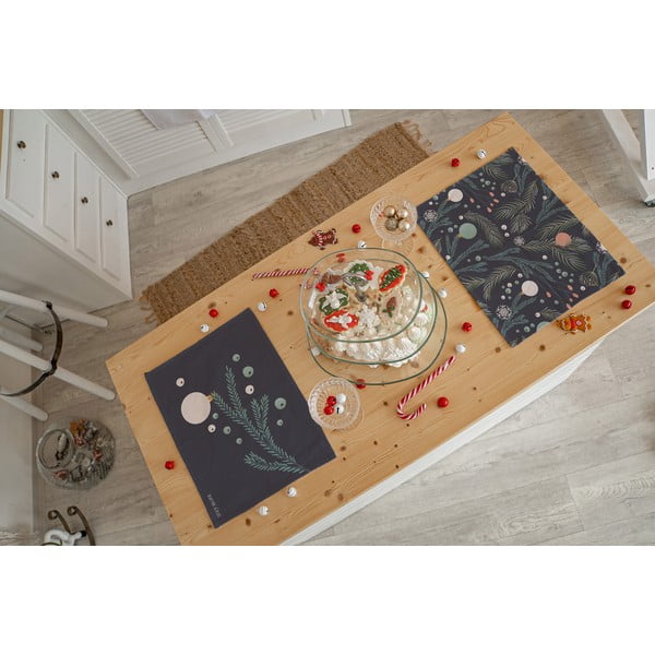 Iš tekstilės padėkliukai 2 vnt. su Kalėdų motyvu 35x45 cm Christmas Deco – Butter Kings-image-1