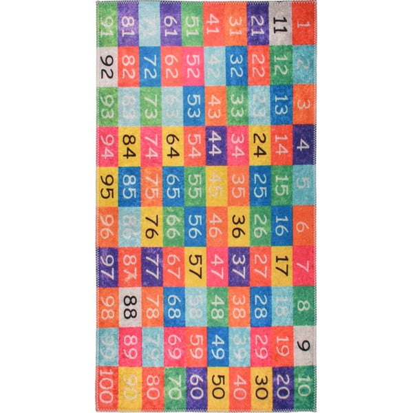 Skalbiamas vaikiškas žaidimų kilimas 120x180 cm One to Hundred – Vitaus