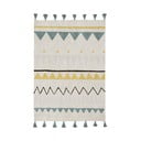 Skalbiamas/rankų darbo iš medvilnės vaikiškas kilimas kreminės spalvos 140x200 cm Azteca Vintage Blue – Lorena Canals