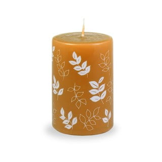 Oranžinės spalvos žvakė Unipar Pure Beauty, degimo laikas 18 val