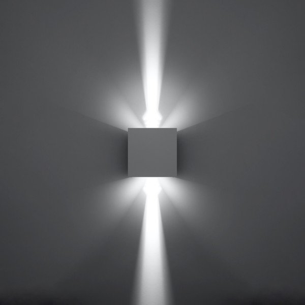 Sieninė lempa baltos spalvos LED Pinio – Sollux-image-3