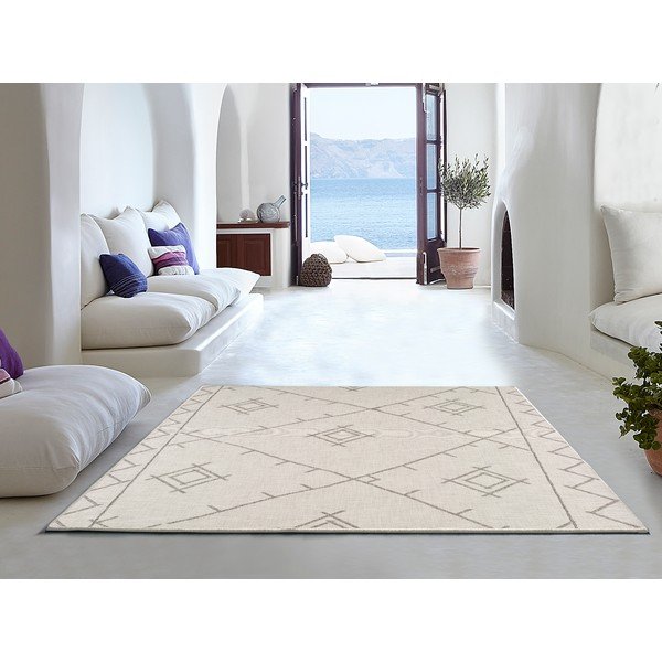Smėlio spalvos kilimas Universal Lino Line, 140 x 200 cm-image-1