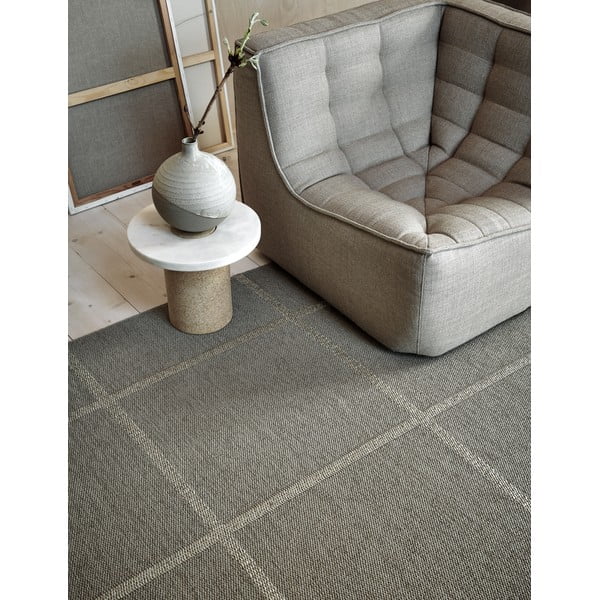 Smėlio spalvos lauko kilimas 70x150 cm Ada Dark Linen – Pappelina-image-2