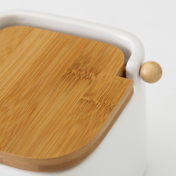 Baltos keramikos druskos indas "Unimasa", 750 ml-image-1