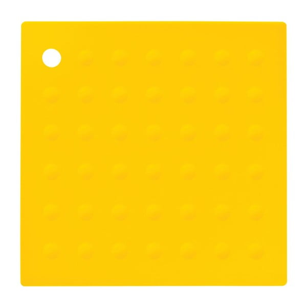Geltonas silikoninis padėkliukas puodams Premier Housewares Zing