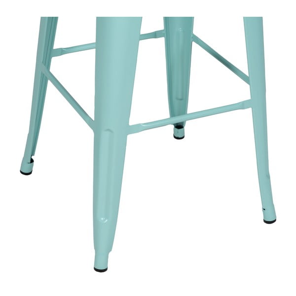 Turkio spalvos iš metalo baro kėdžių komplektas 2 vnt. (sėdynės aukštis 76,5 cm) – Ixia-image-2