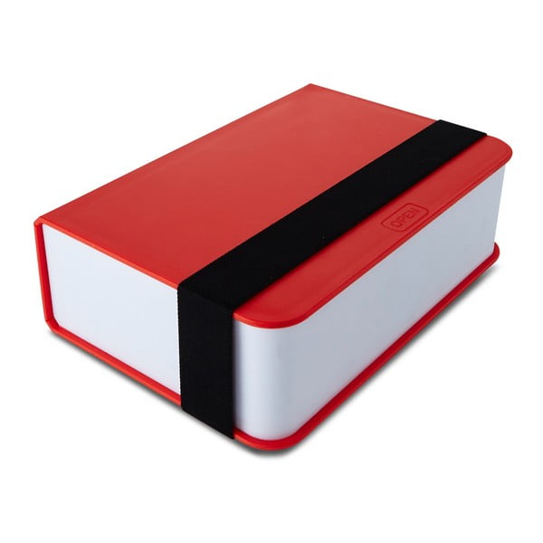 Raudona užkandžių dėžutė Juoda + Blum knyga