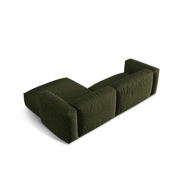Modulinė kampinė sofa žalios spalvos (su dešiniuoju kampu) Martina – Micadoni Home-image-4