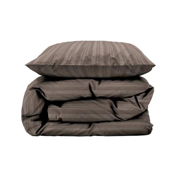 Taupe spalvos iš damasko viengulė/itin ilga patalynė 140x220 cm Noble – Södahl-image-2