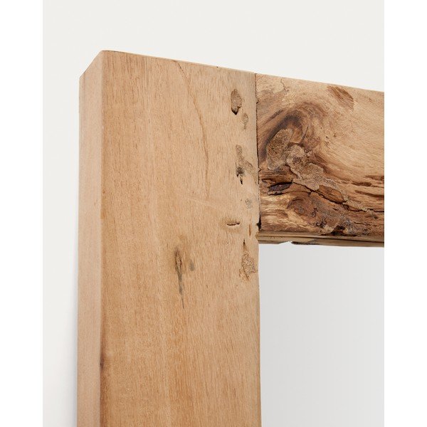 Sieninis veidrodis su medžio masyvo rėmu 50x120 cm Maden – Kave Home-image-4