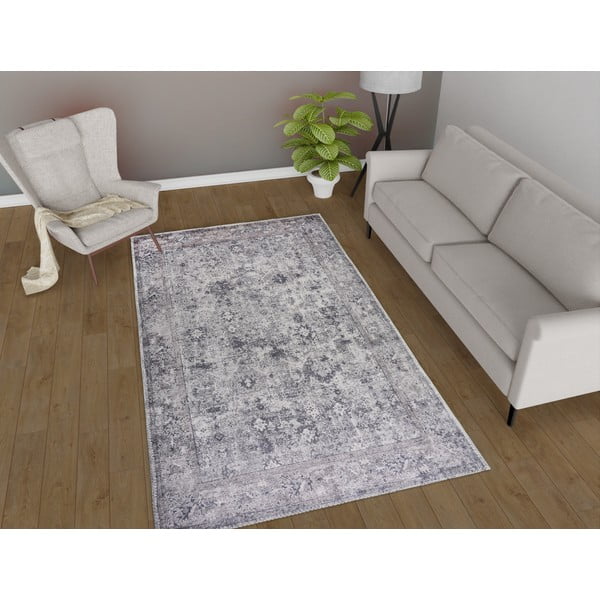 Skalbiamas kilimas pilkos spalvos 80x200 cm Vintage Orient – Vitaus-image-1