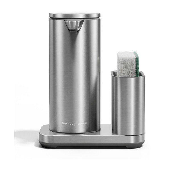 Automatinis sidabrinės spalvos iš metalo stovas skalbimo reikmenims – simplehuman-image-4