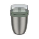 Sidabrinės spalvos/šalavijo spalvos iš nerūdijančio plieno maistui termosas 500 ml Ellipse – Mepal