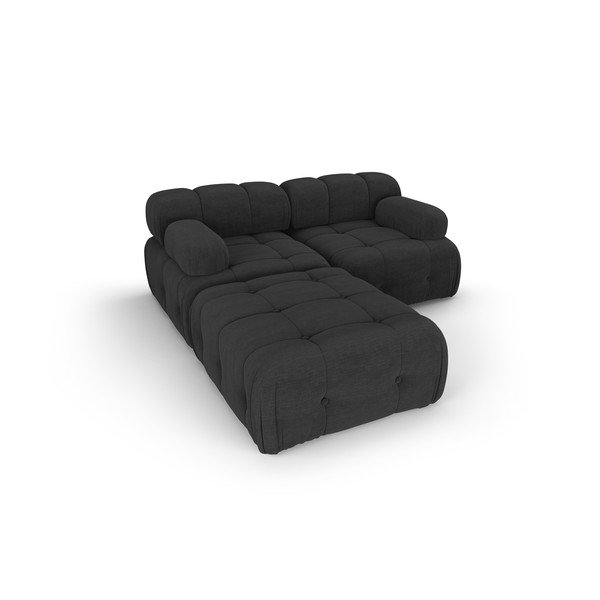 Kampinė sofa juodos spalvos Ferento – Cosmopolitan Design-image-4