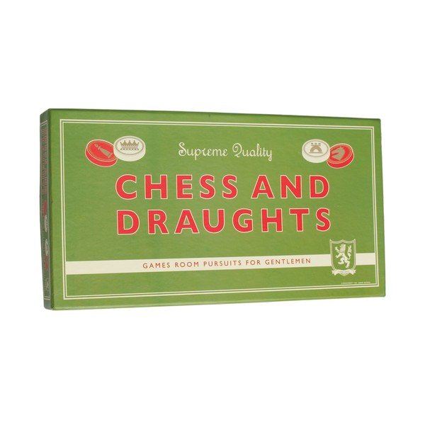 Stalo žaidimas šachmatai ir šaškės Rex London Draughts-image-1