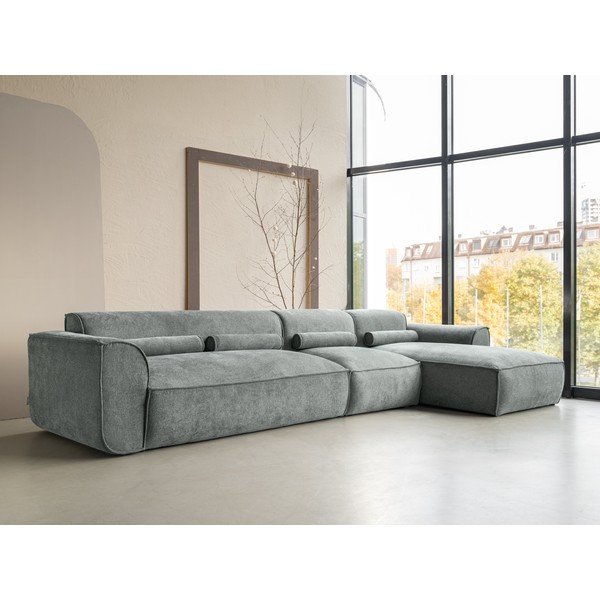 Kampinė sofa šviesiai žalios spalvos (su dešiniuoju kampu) Flex Felix – Miuform-image-3