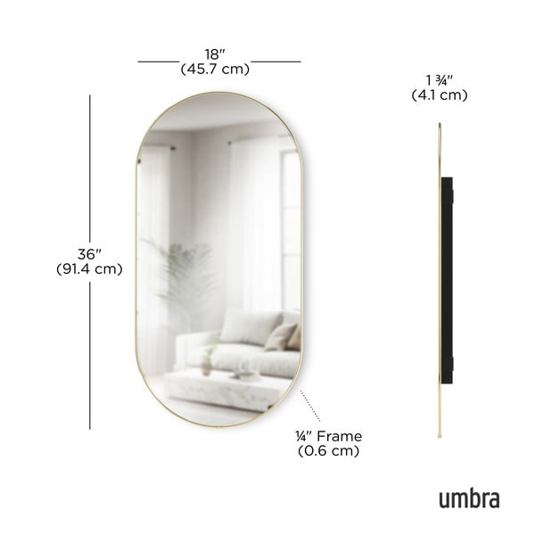 Sieninis veidrodis 46x91 cm Hubba – Umbra-image-3