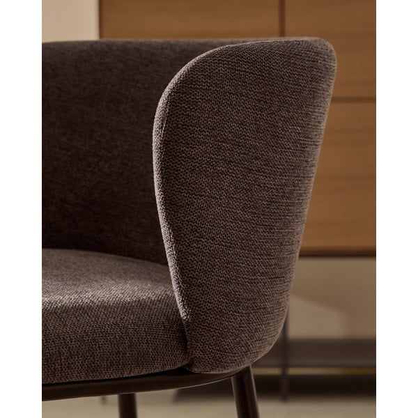 Baro taburetė tamsiai pilkos spalvos (sėdynės aukštis 65 cm) Ciselia – Kave Home-image-2
