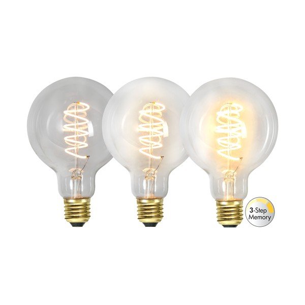 Šilta LED/su kaitinimo siūleliu lemputė 4 W su pritemdymo funkcija E27, Spiral Filament – Star Trading-image-4