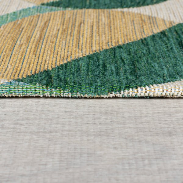 Kilimas geltonos spalvos/žalios spalvos 60x230 cm Carlos Circle Geo – Flair Rugs-image-4