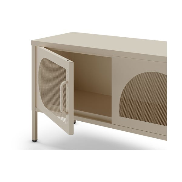 TV spintelė kreminės spalvos 180x50 cm Tayra – Marckeric-image-4