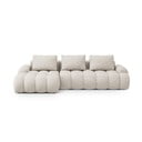 Smėlio spalvos sulankstoma/su sandėliavimo vieta kampinė sofa (su kairiuoju kampu/su gultu) Linz – Cosmopolitan Design