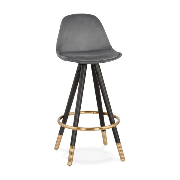 Tamsiai pilka Kokoon Carry Mini baro kėdė, sėdynės aukštis 65 cm
